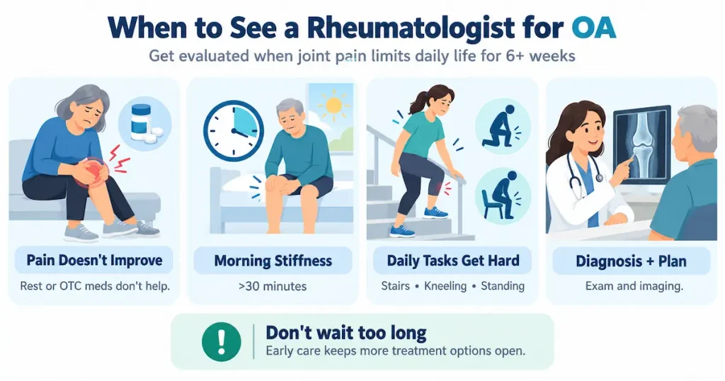 When to See a Rheumatologist for Osteoarthritis Treatment